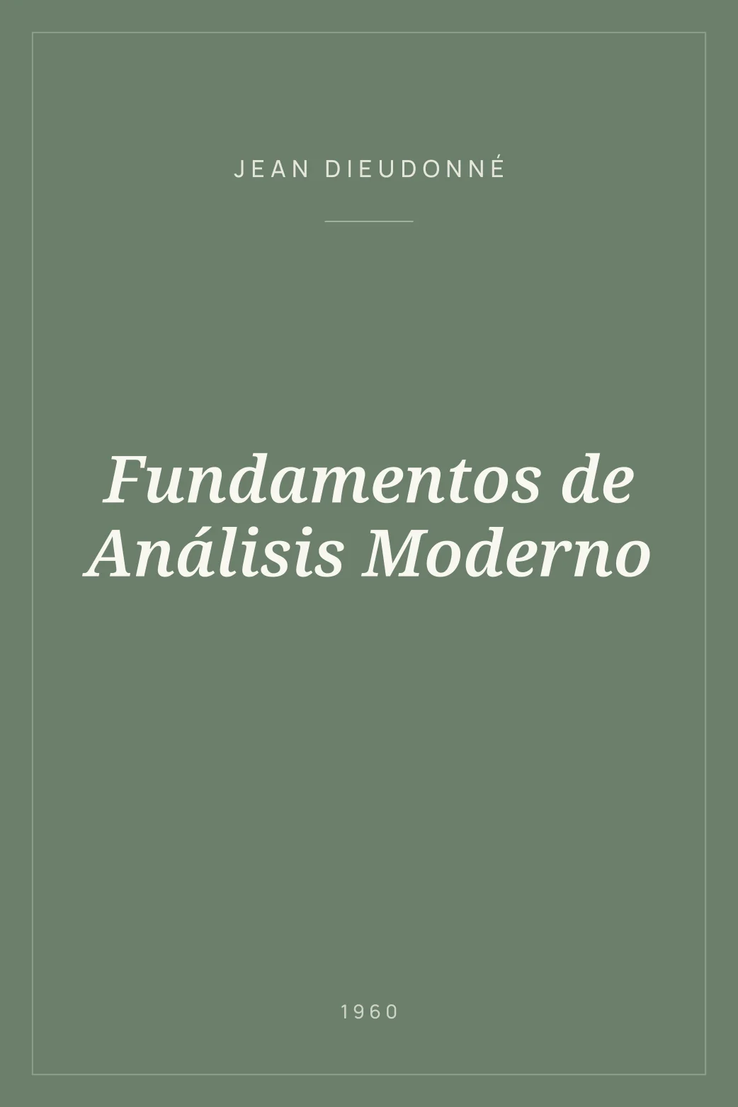 Portada de Fundamentos de Análisis Moderno