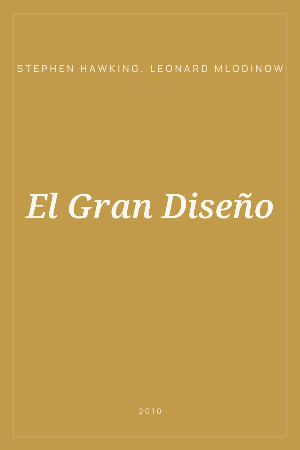 Portada de El Gran Diseño