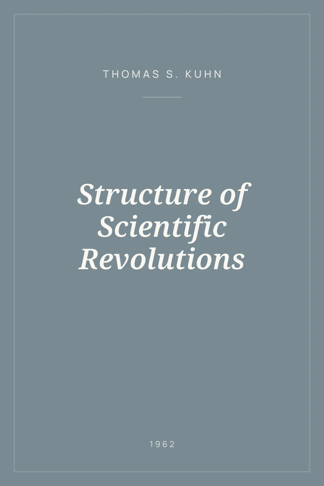 Portada de Structure of Scientific Revolutions