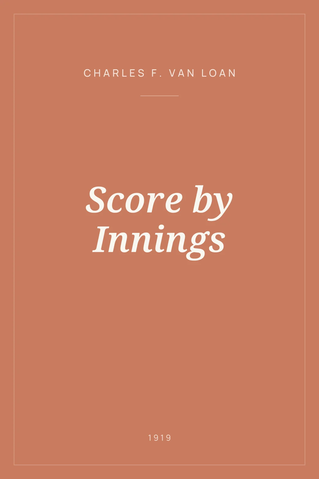 Portada de Score by Innings