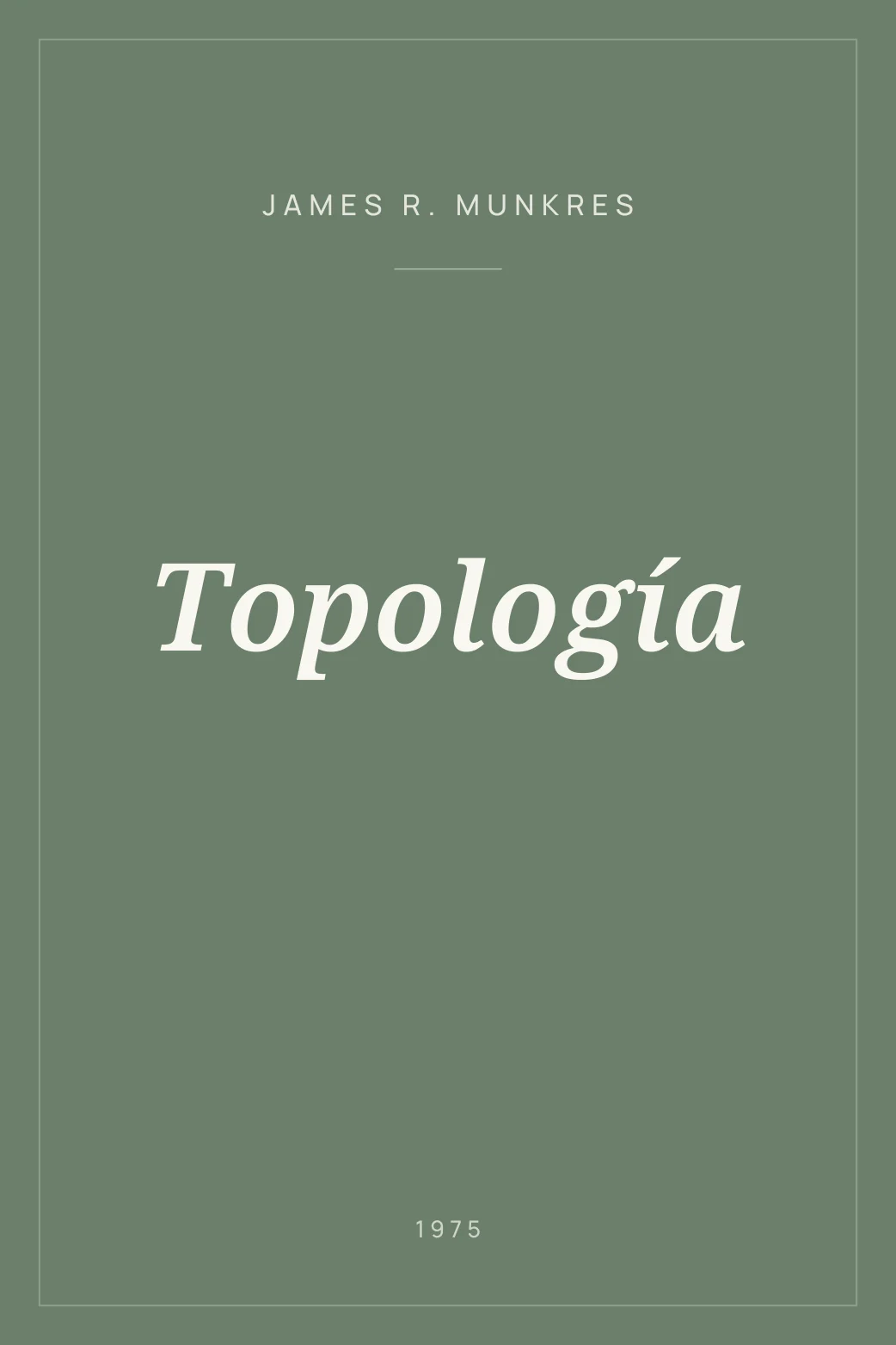 Portada de Topología