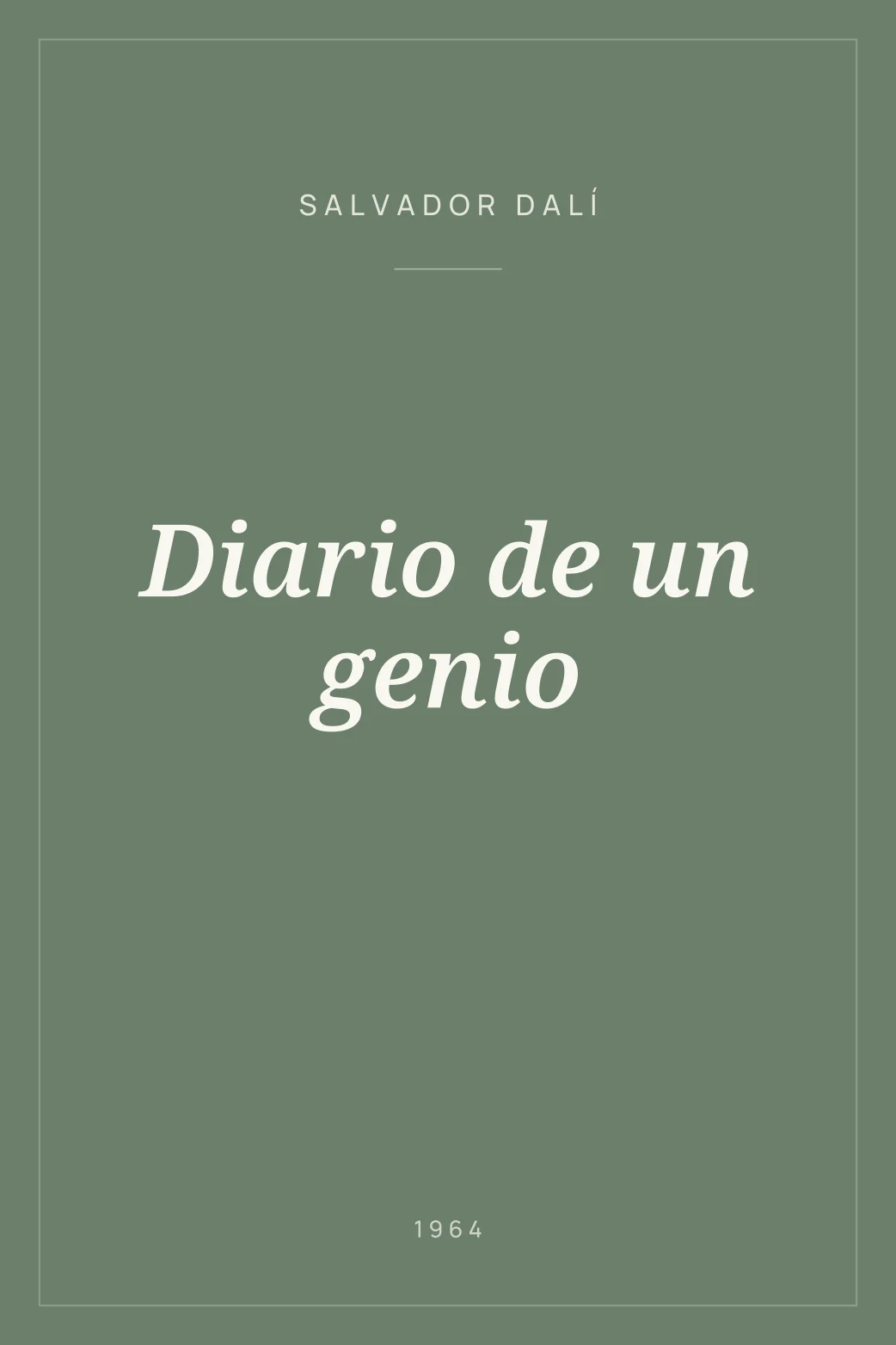 Portada de Diario de un genio