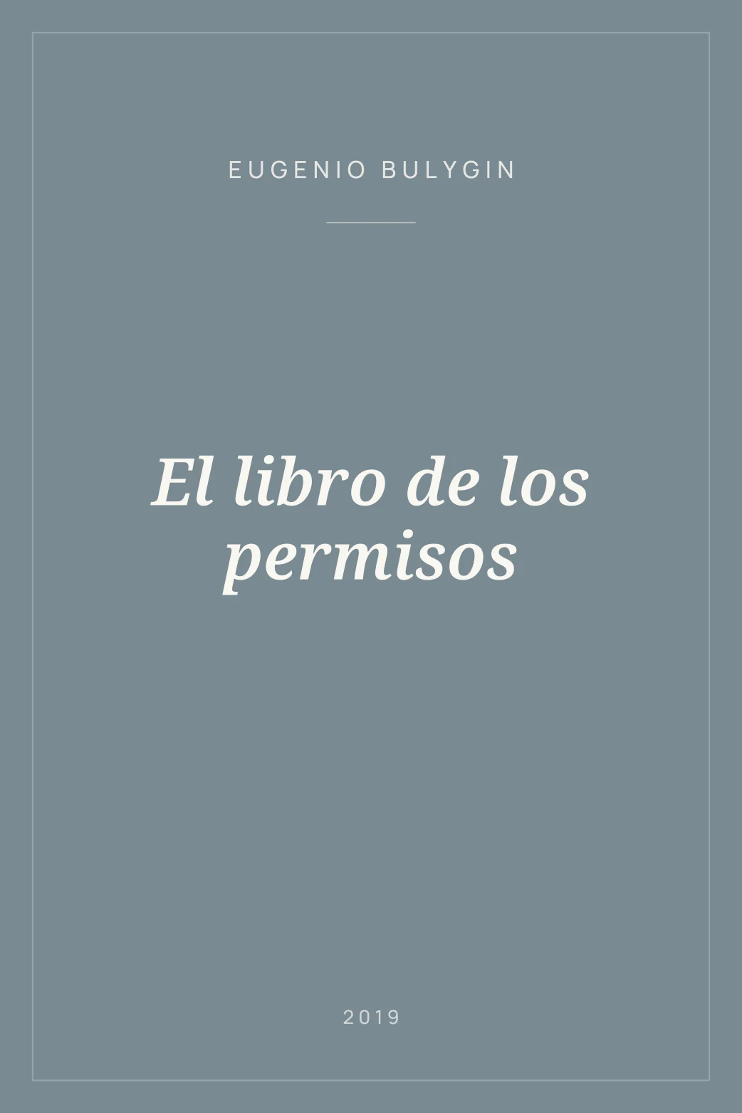 Portada de El libro de los permisos