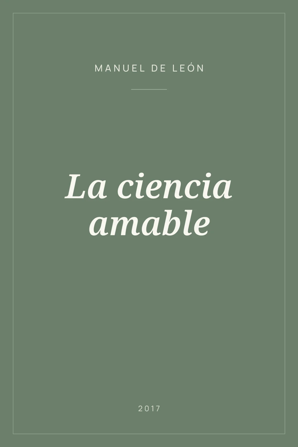 Portada de La ciencia amable