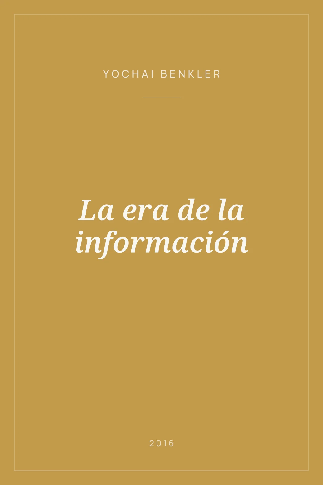 Portada de La era de la información
