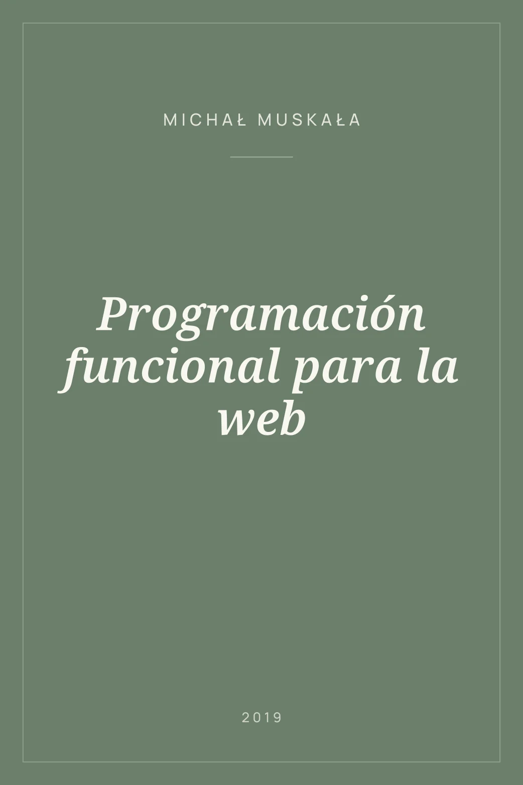 Portada de Programación funcional para la web