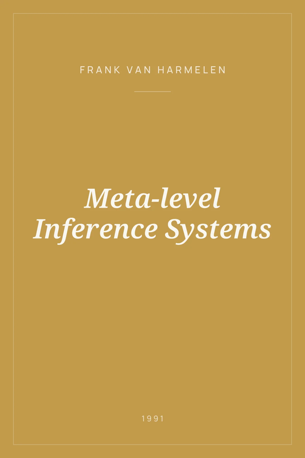 Portada de Meta-level Inference Systems