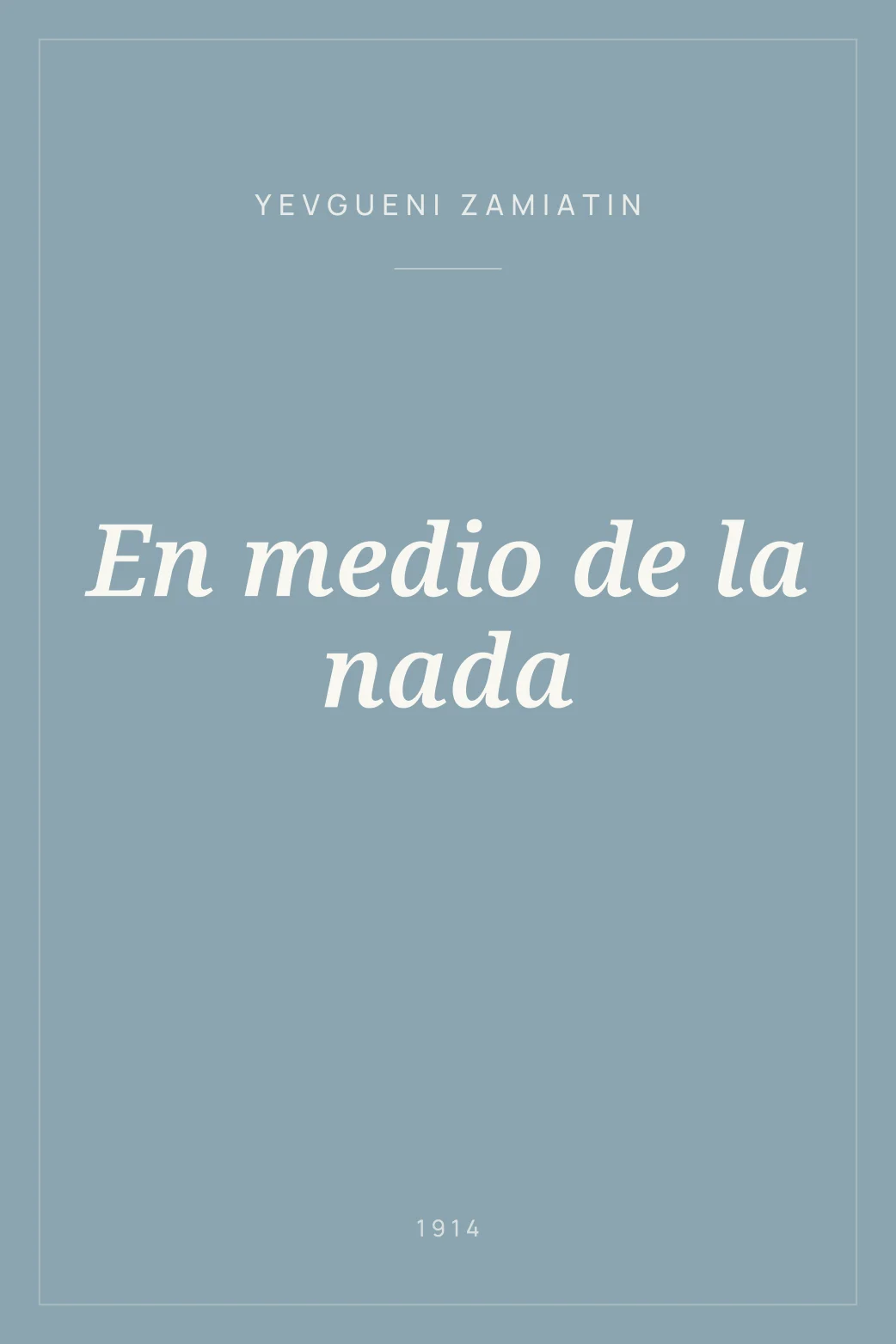 Portada de En medio de la nada