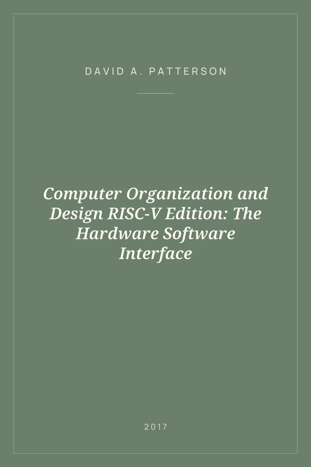 Portada de Computer Organization and Design RISC-V Edition: The Hardware Software Interface
