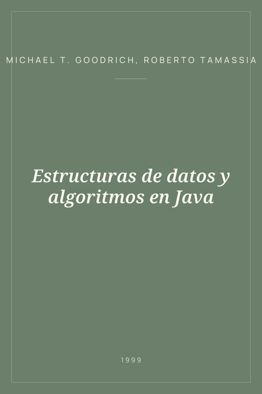 Portada de Estructuras de datos y algoritmos en Java