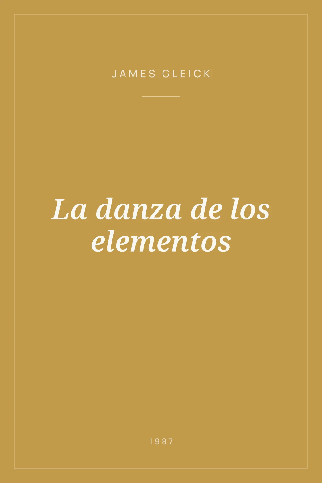 Portada de La danza de los elementos