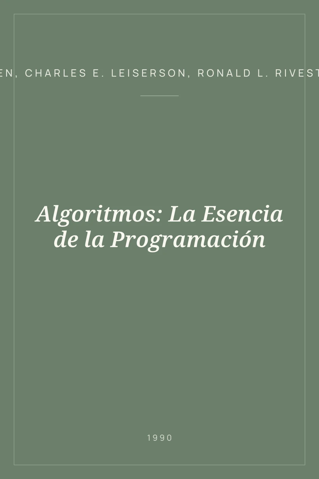 Portada de Algoritmos: La Esencia de la Programación