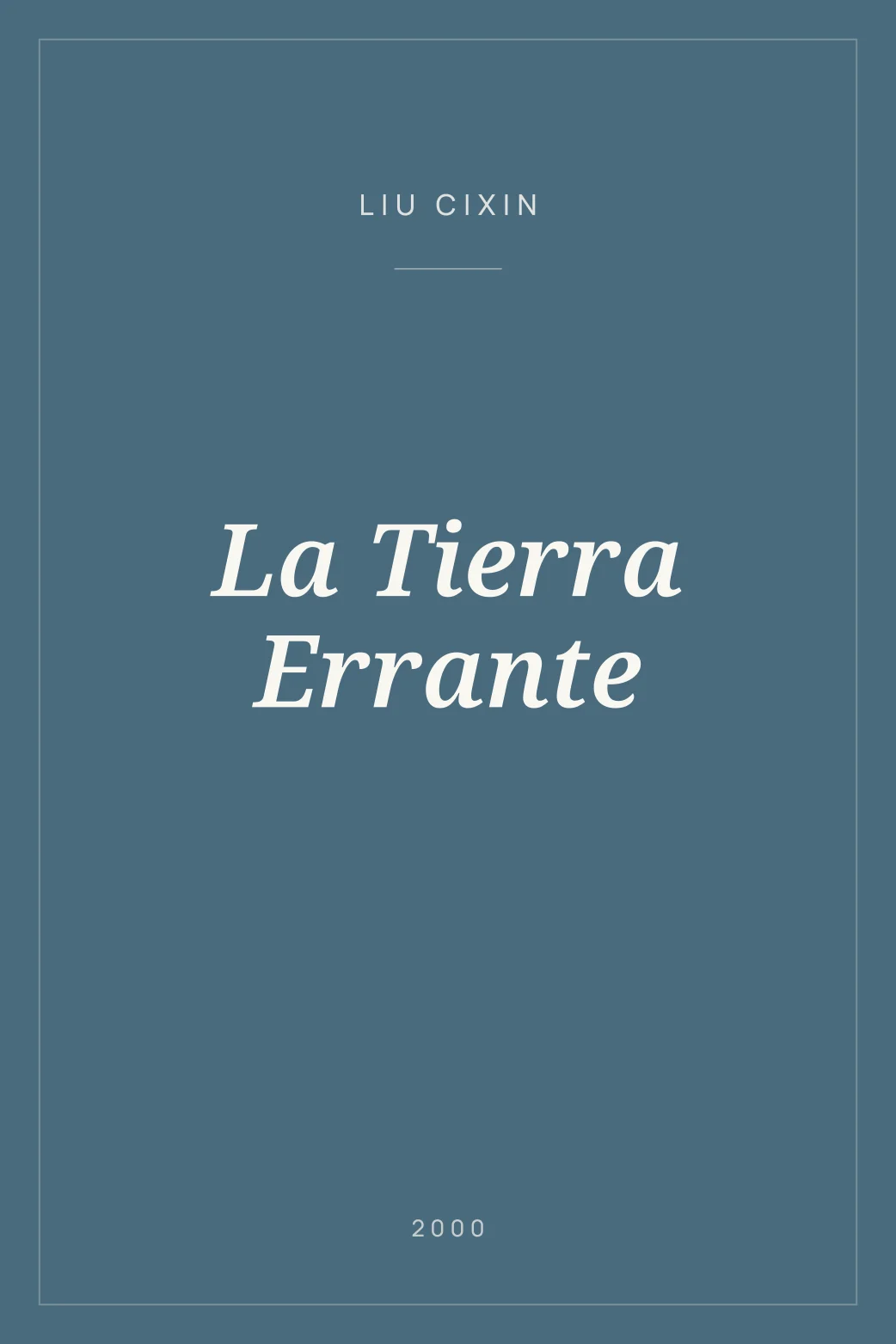 Portada de La Tierra Errante