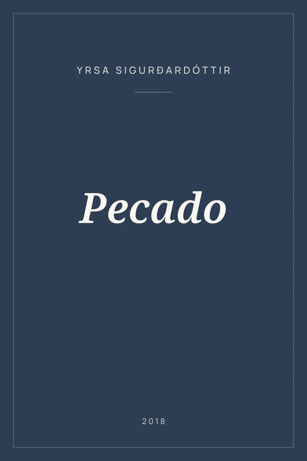 Portada de Pecado