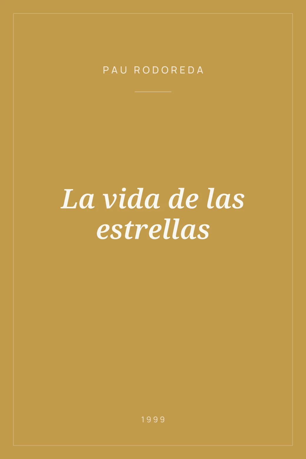 Portada de La vida de las estrellas