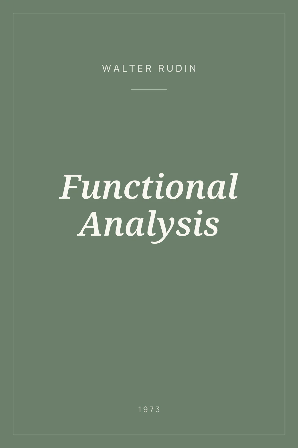 Portada de Functional Analysis