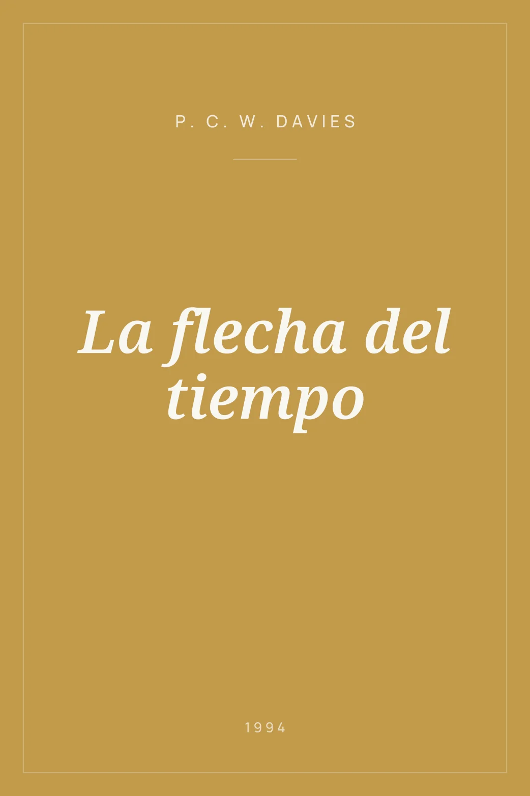 Portada de La flecha del tiempo