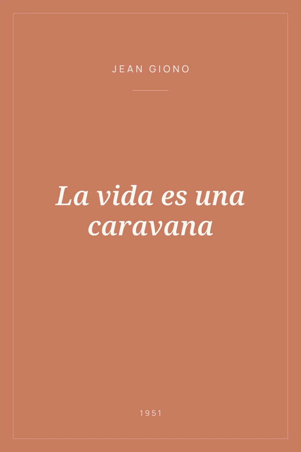 Portada de La vida es una caravana