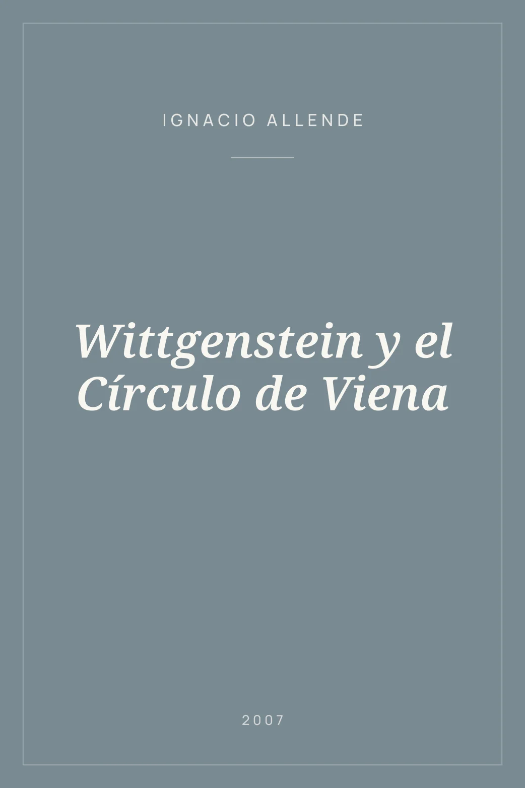 Portada de Wittgenstein y el Círculo de Viena