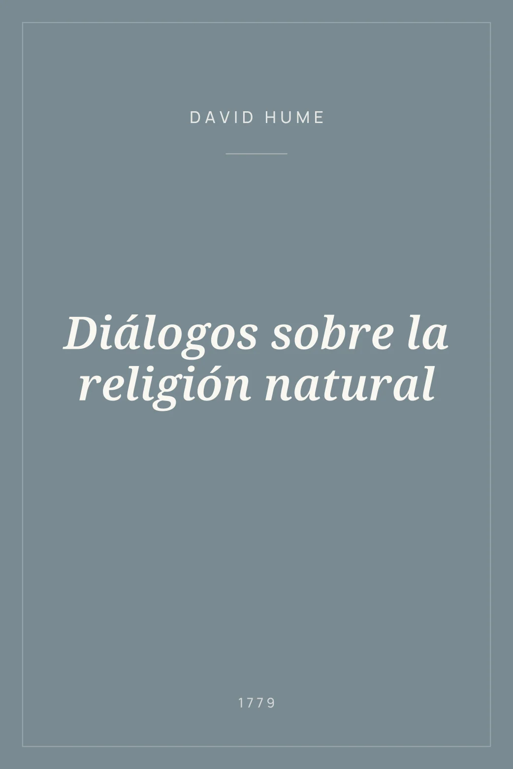 Portada de Diálogos sobre la religión natural