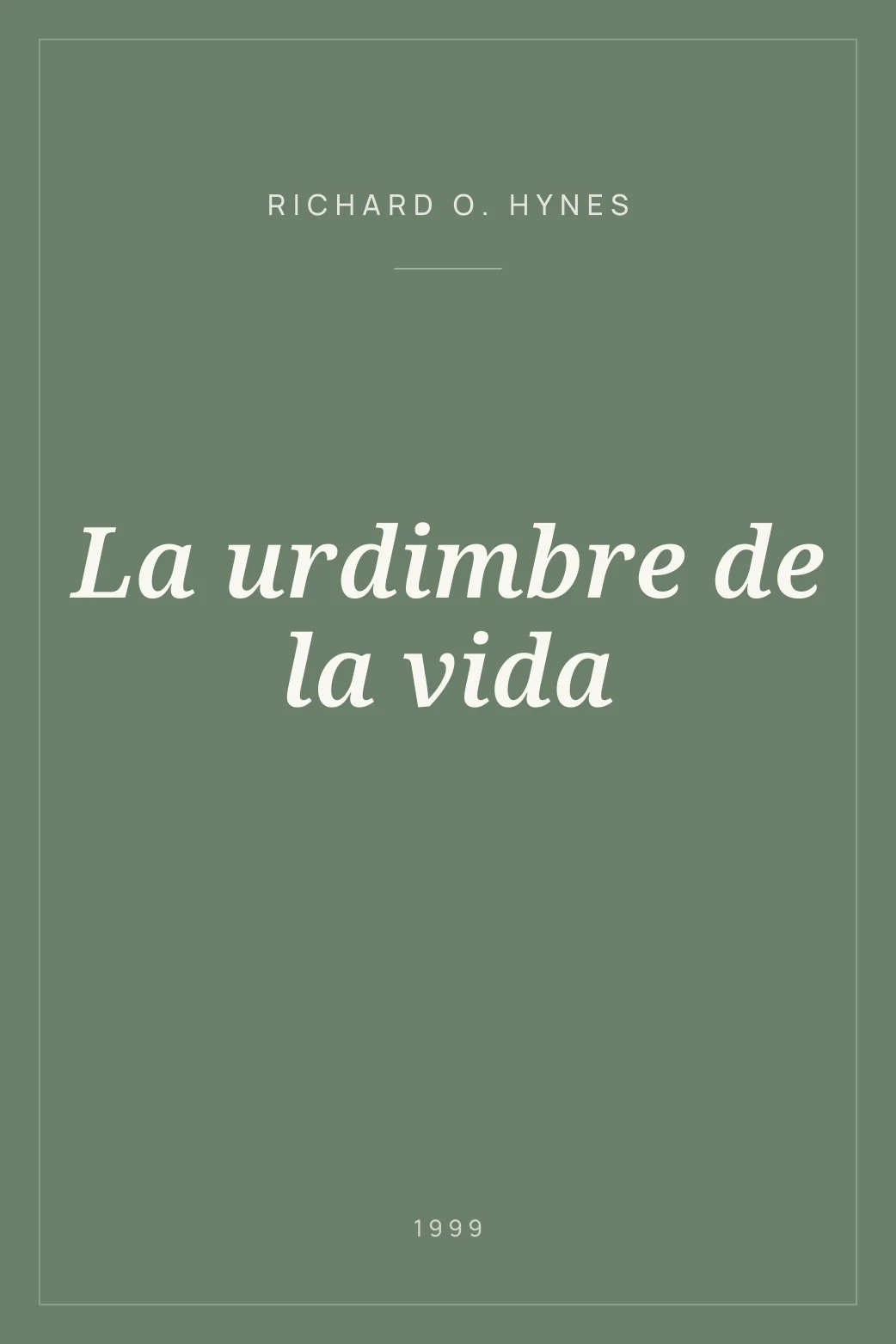 Portada de La urdimbre de la vida