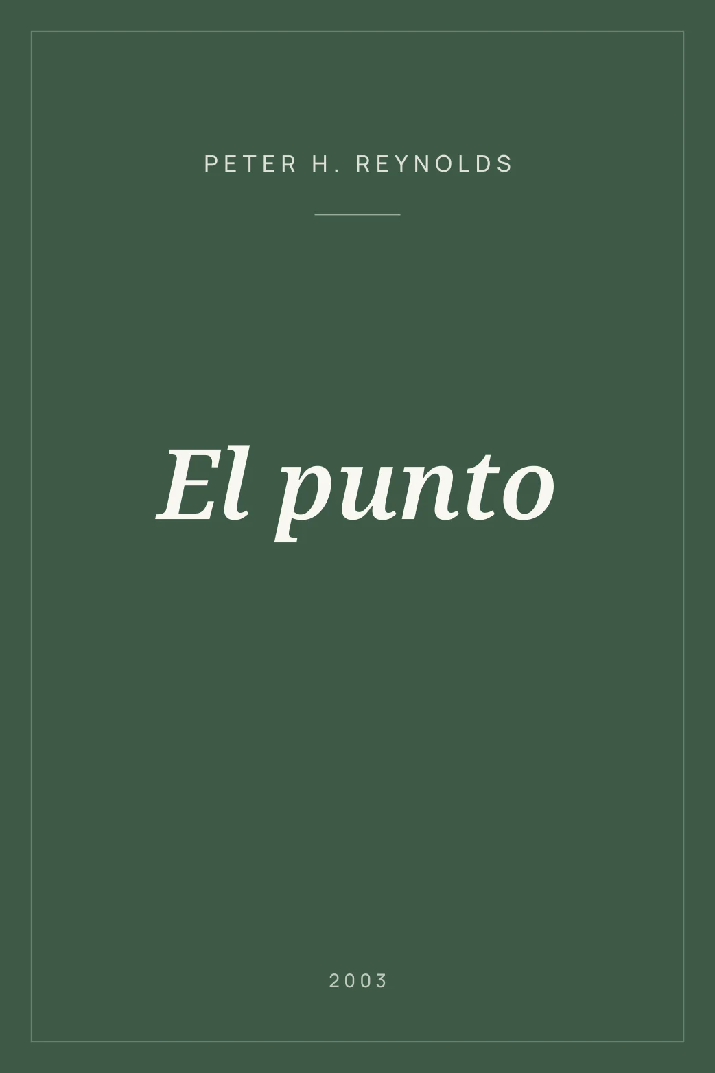 Portada de El punto