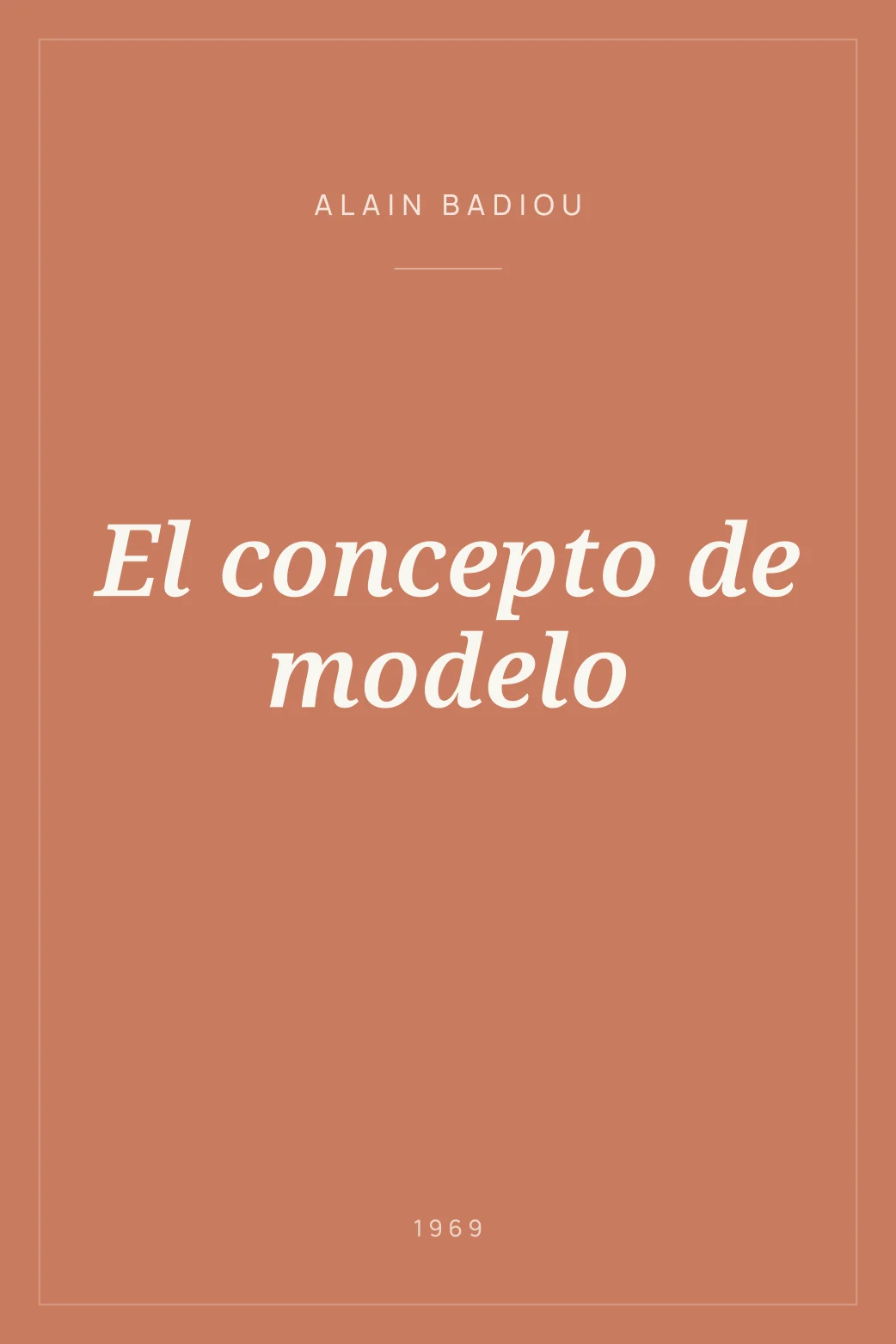 Portada de El concepto de modelo