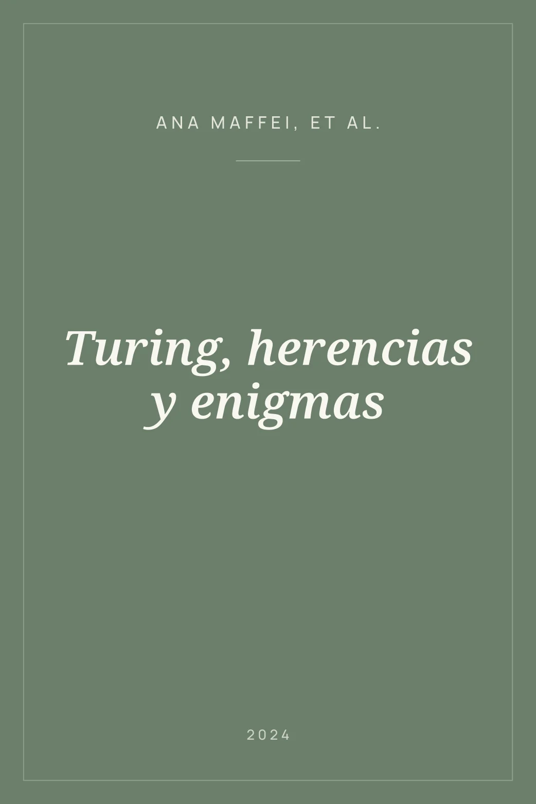 Portada de Turing, herencias y enigmas