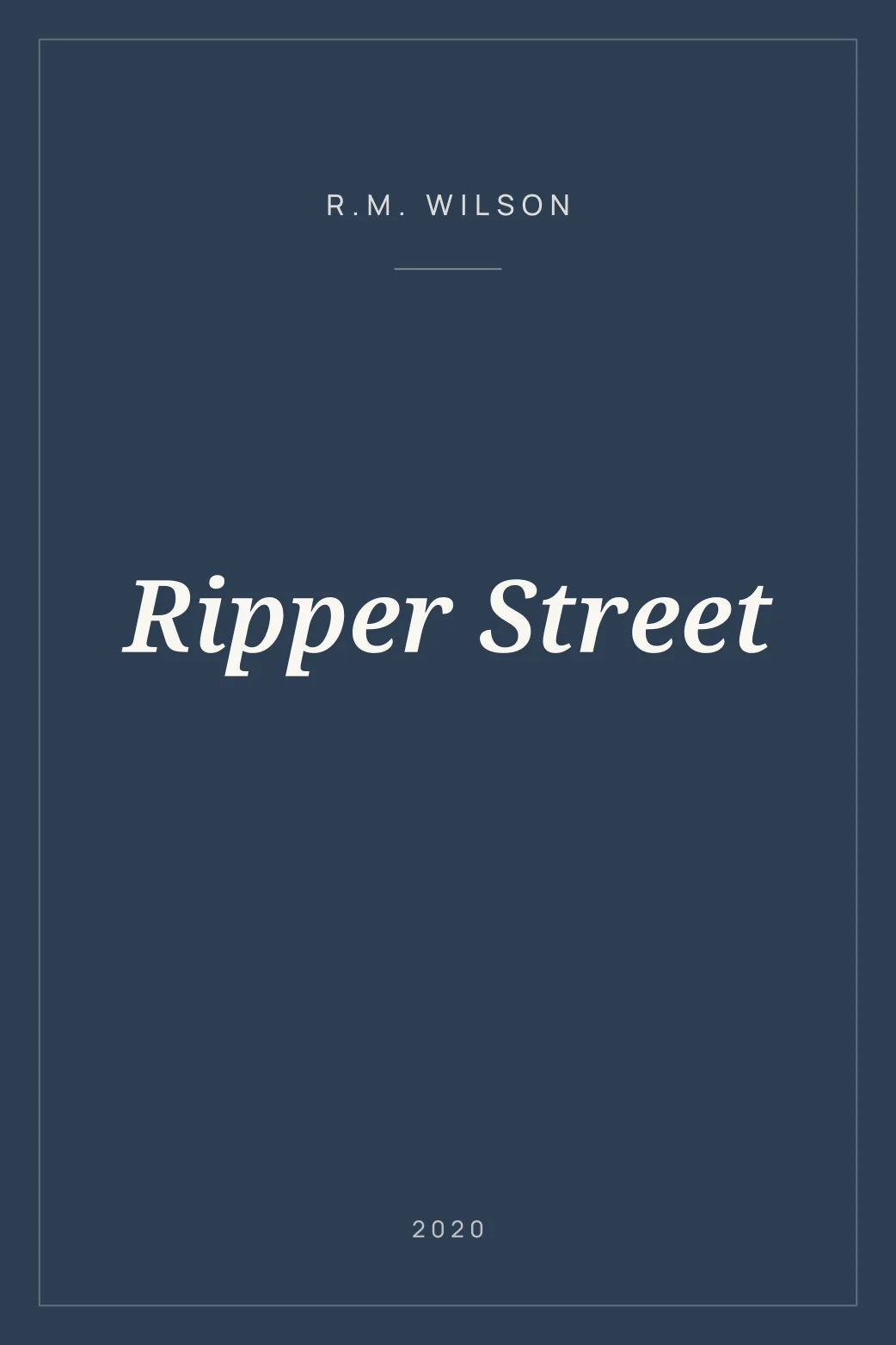 Portada de Ripper Street