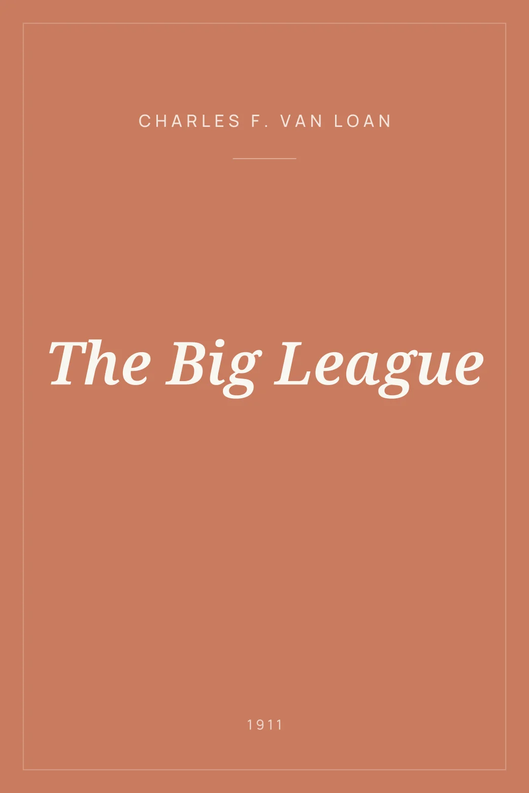 Portada de The Big League