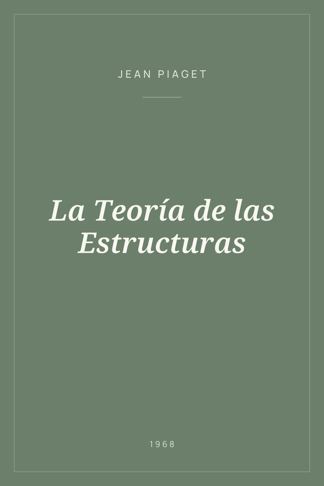 Portada de La Teoría de las Estructuras