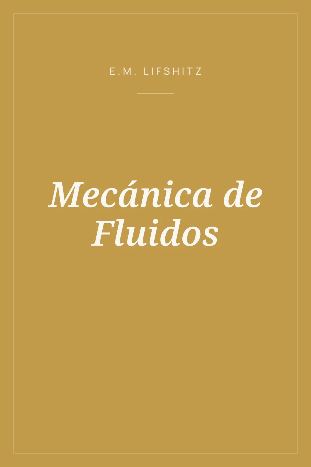 Portada de Mecánica de Fluidos