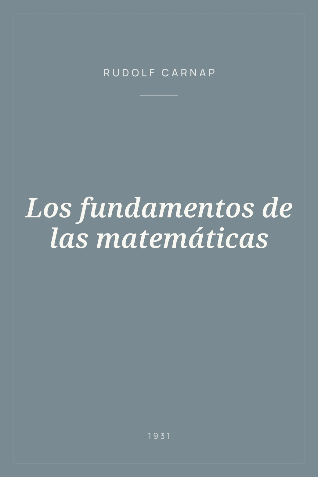 Portada de Los fundamentos de las matemáticas