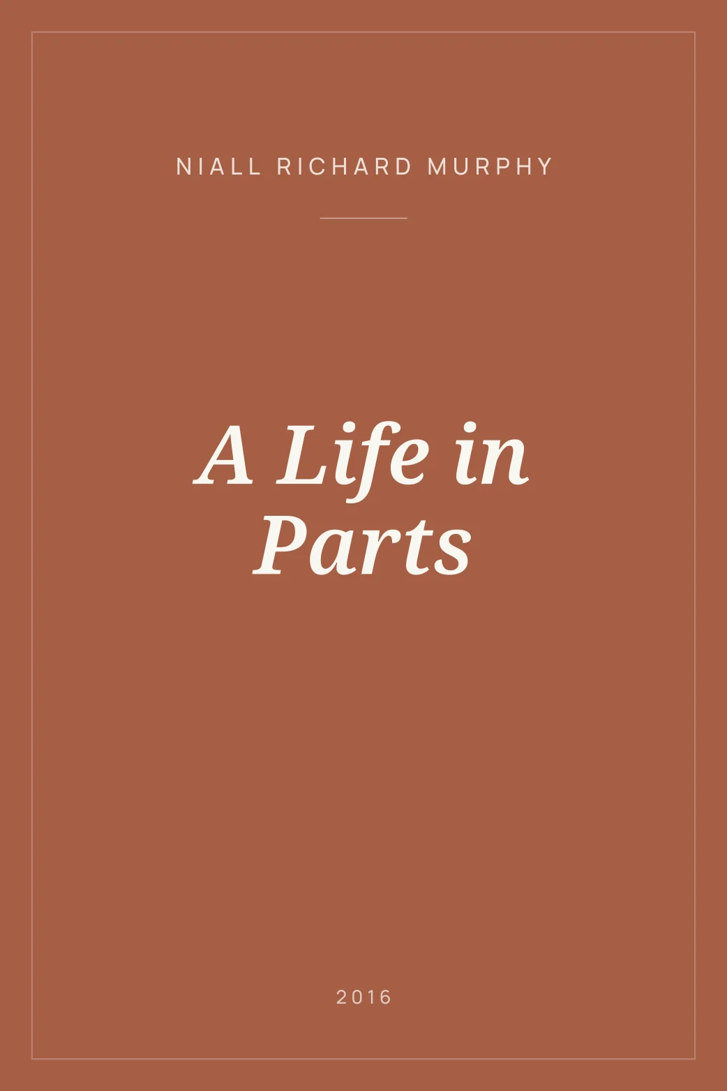 Portada de A Life in Parts