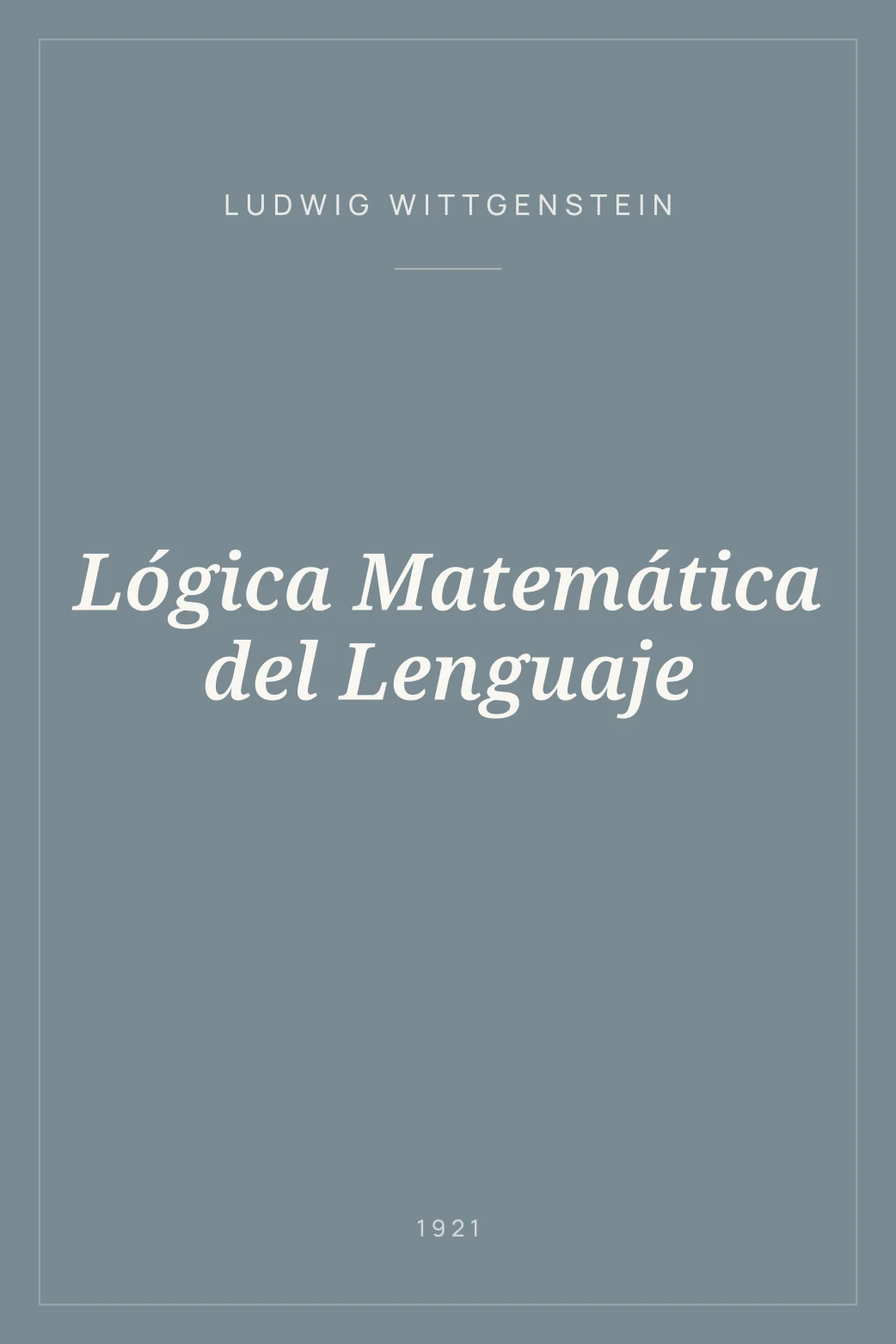Portada de Lógica Matemática del Lenguaje