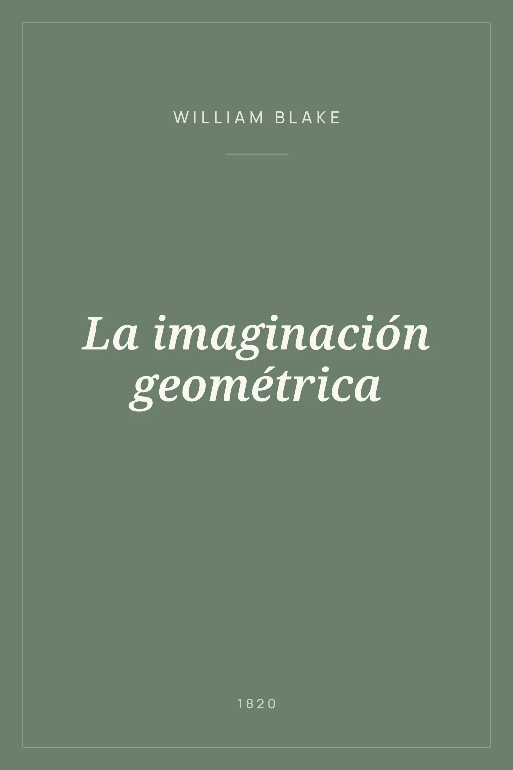 Portada de La imaginación geométrica