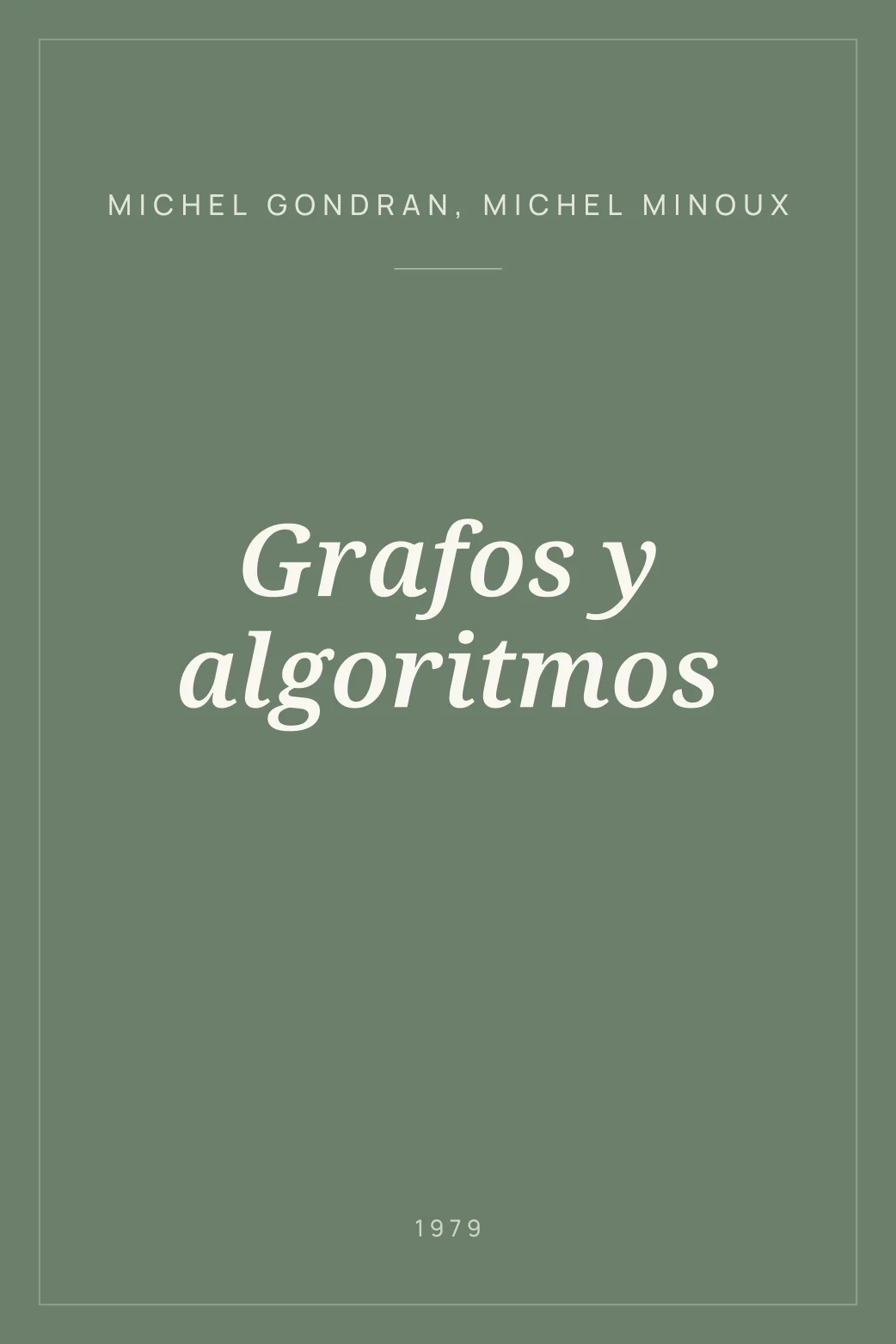 Portada de Grafos y algoritmos