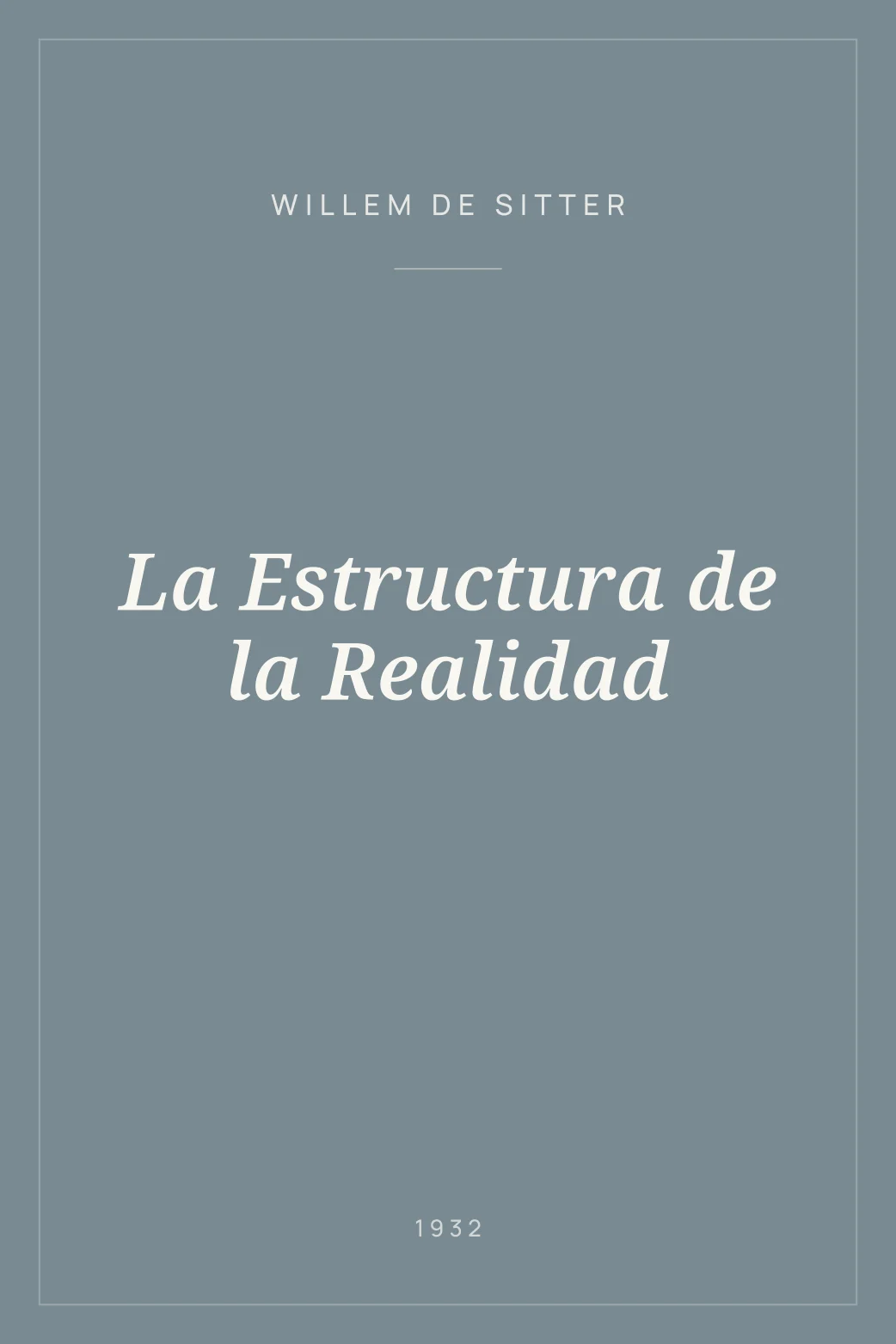 Portada de La Estructura de la Realidad