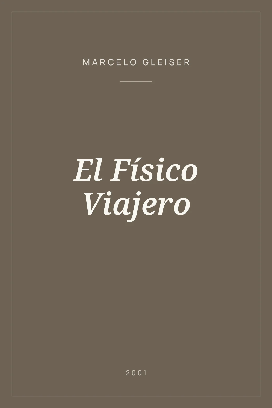 Portada de El Físico Viajero