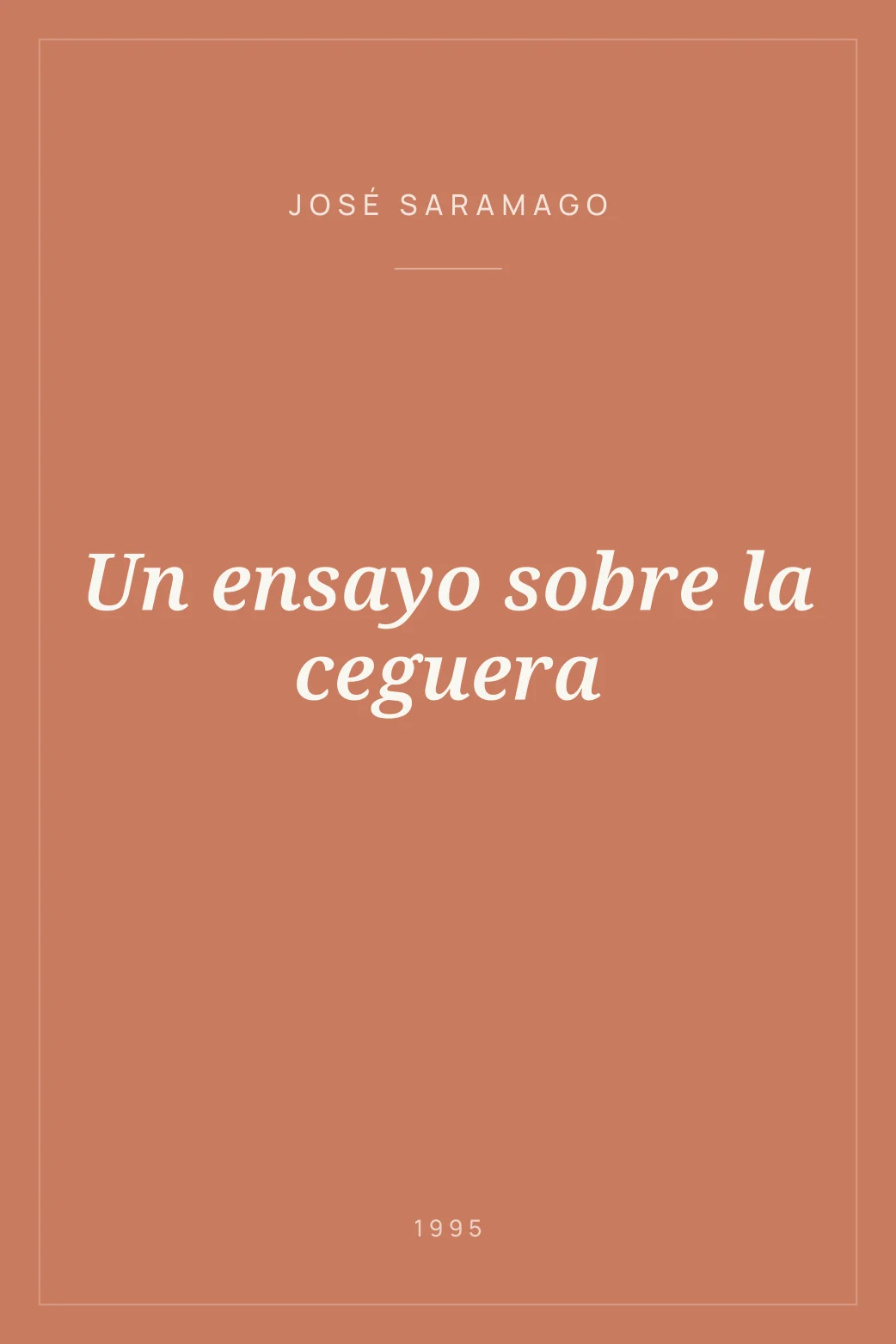 Portada de Un ensayo sobre la ceguera