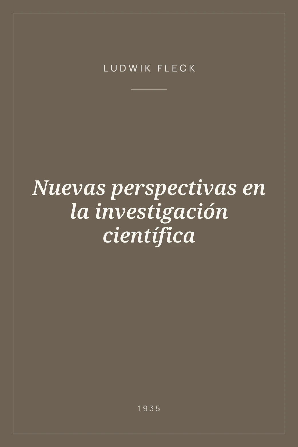 Portada de Nuevas perspectivas en la investigación científica