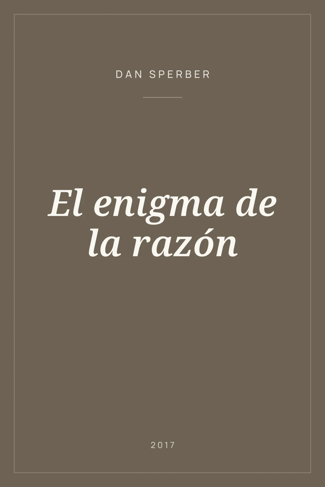Portada de El enigma de la razón
