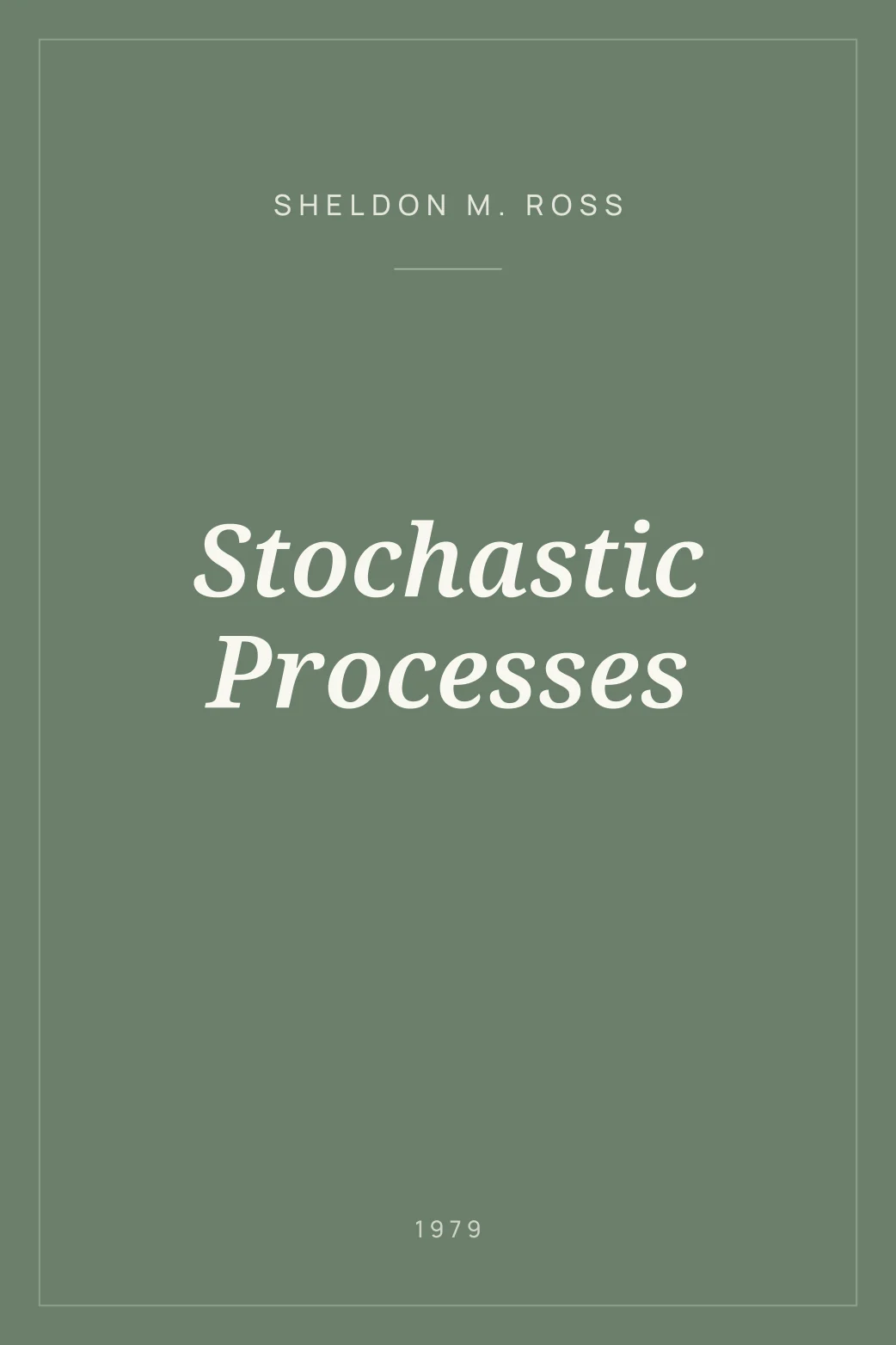 Portada de Stochastic Processes