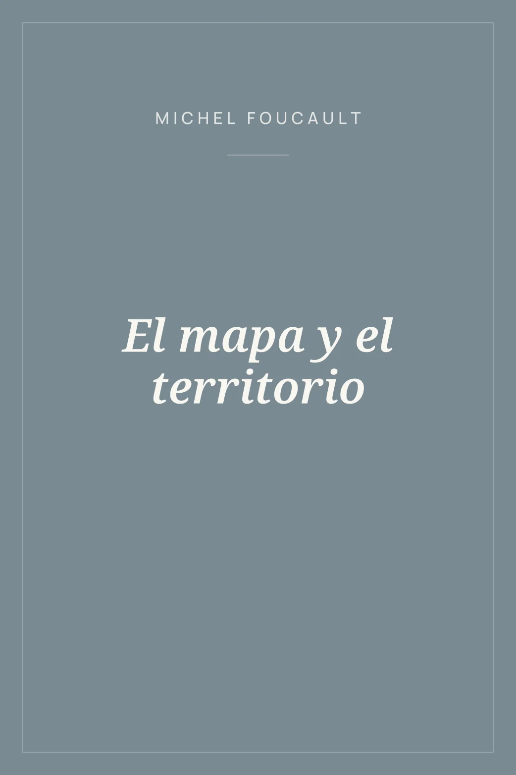 Portada de El mapa y el territorio