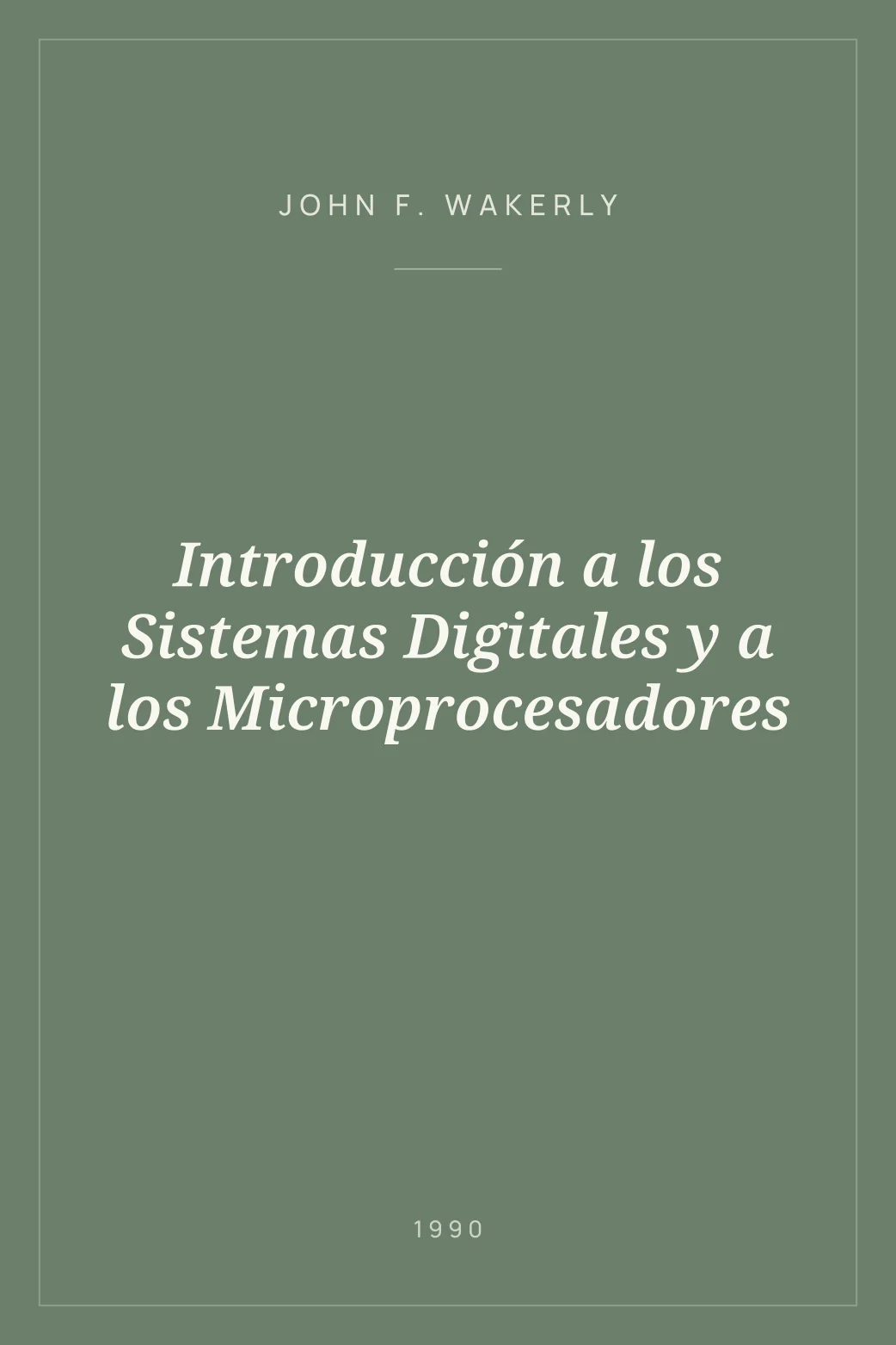 Portada de Introducción a los Sistemas Digitales y a los Microprocesadores