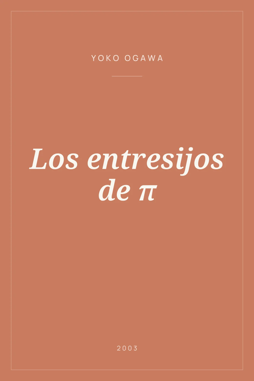 Portada de Los entresijos de π