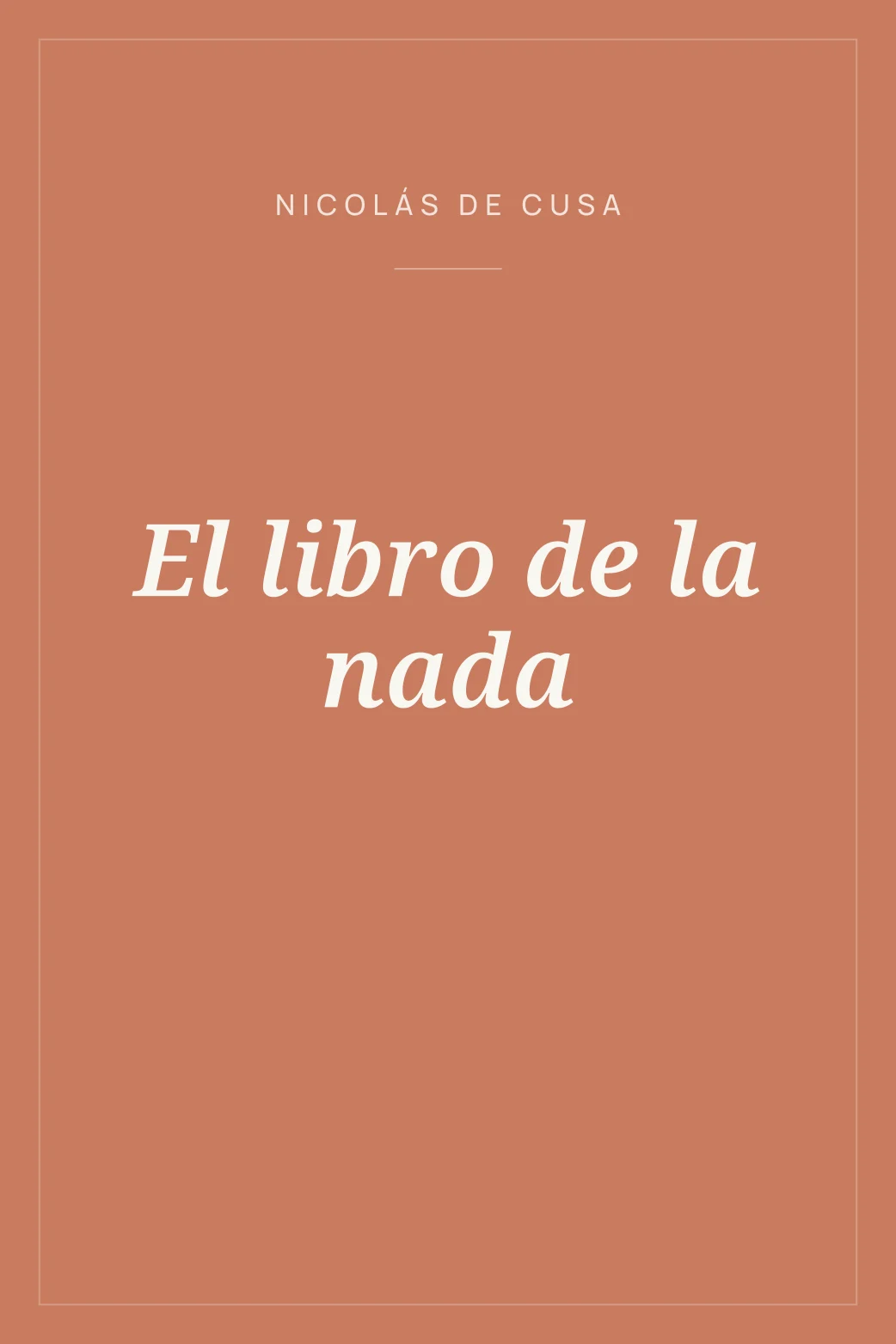 Portada de El libro de la nada