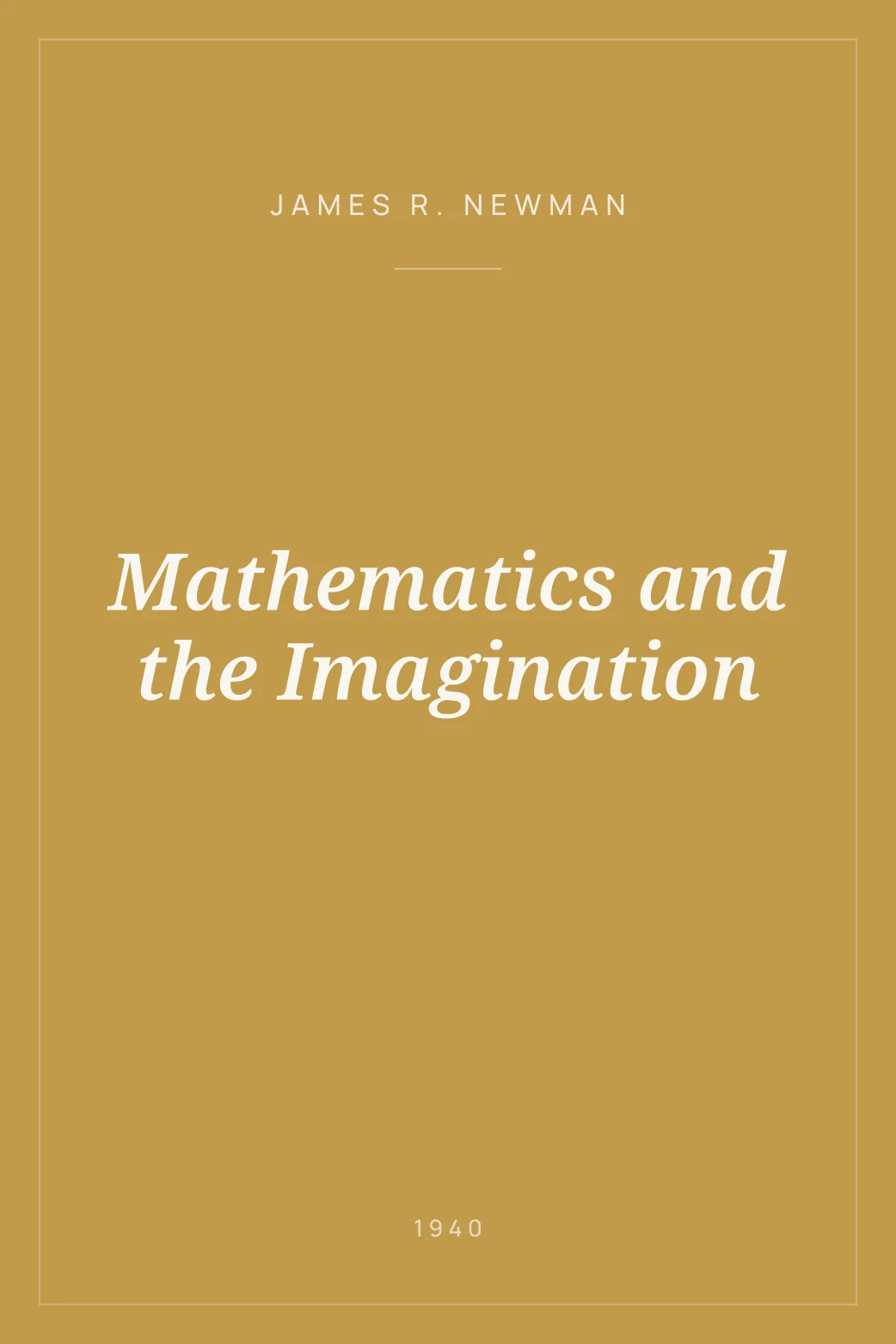 Portada de Mathematics and the Imagination