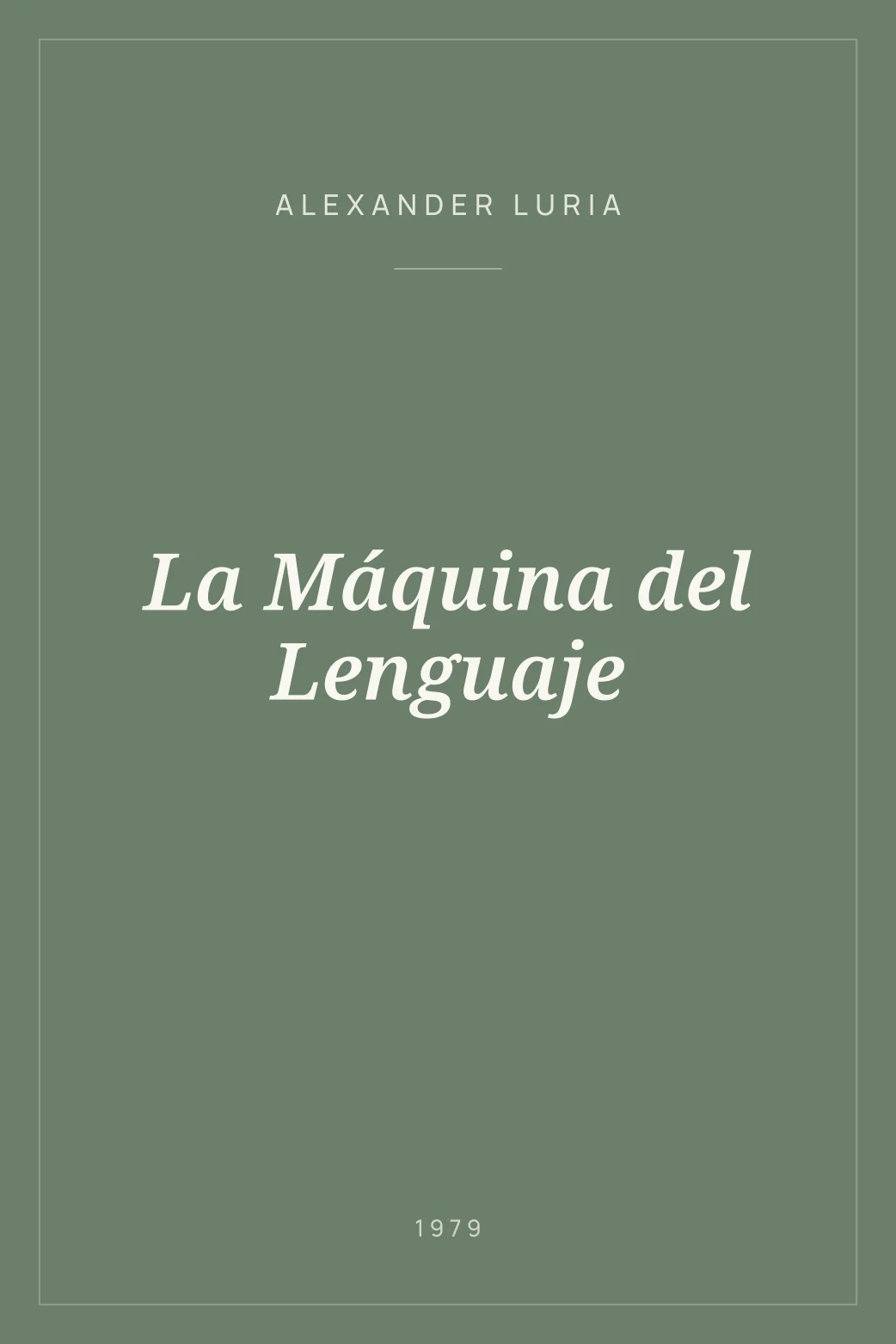 Portada de La Máquina del Lenguaje