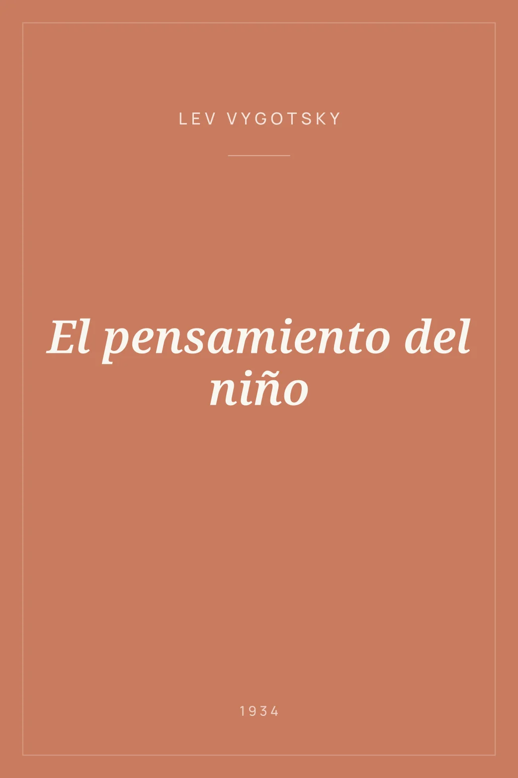 Portada de El pensamiento del niño